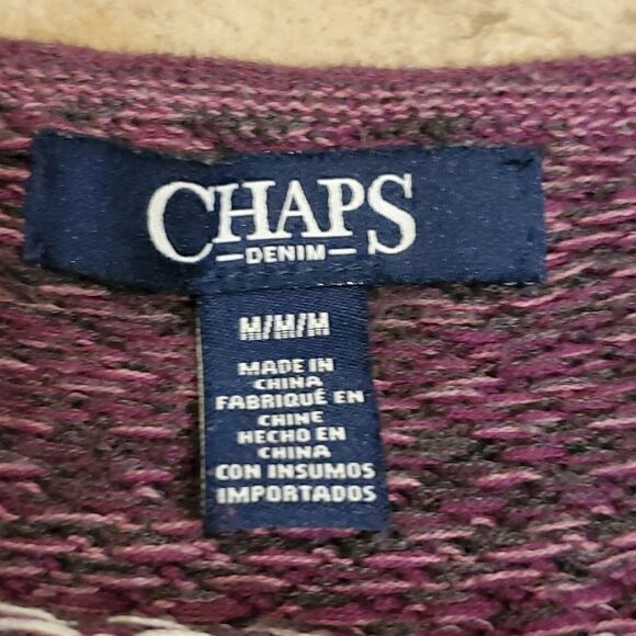 Chaps denim purple striped sweater - Picture 4 of 6